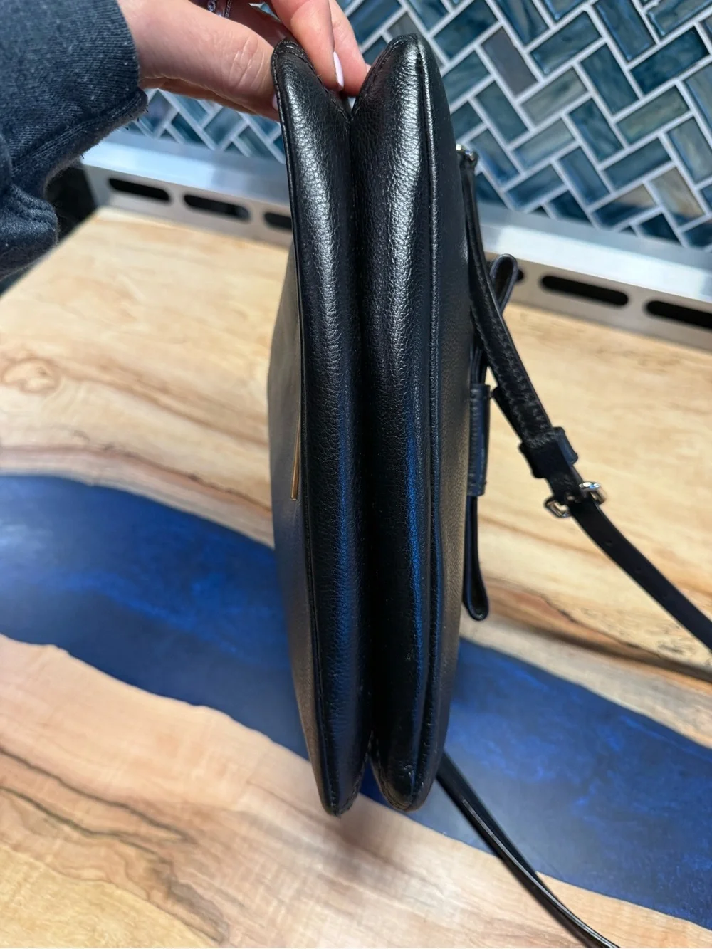 kate spade Villabella Avenue Celina Black Leather Crossbody